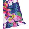 The Children’s Place girls Tank Top and Shorts,2 Piece Pajama Set(Purple Tropical)