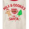 The Children’s Place unisex-baby And Kids, Sibling Matching, Holiday Pajama Sets, Cotton(Milk and Cookies for Santa)