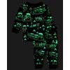 The Children’s Place unisex-baby And Kids, Sibling Matching, Holiday Pajama Sets, Cotton(Trains Glow)