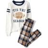 The Children’s Place unisex-baby Family Matching, Football Pajama Sets, Cotton(Tis the Season)