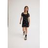 The Children’s Place,Short Sleeve Fashion Dress(Black Floral)