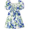 The Children’s Place,Short Sleeve Fashion Dress(Renew Blue Floral)