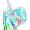 The Children’s Place,Short Sleeve Fashion Dress(Tropical Prints)