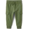 And Toddler Boy Active Striped Fleece Jogger Pants 2-pack(Olive Cargo)