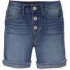 Denim Midi Shorts(Fray Cuff Josephine Wash)