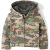 The Children’s Place And Toddler Long Sleeve, Sherpa Lined, Zip-front Hoodie Sweatshirt(Misty Glen Dino Camo)