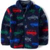 The Children’s Place Baby Boy’s and Toddler Cozy Fuzzy Sherpa Jacket(Cars)