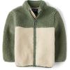 The Children’s Place Baby Boy’s and Toddler Cozy Fuzzy Sherpa Jacket(Hay Stack)