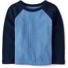 The Children’s Place Baby Boys’ and Toddler Long Sleeve Everday Casual Thermal Knit Shirt(Morningsky Raglan)