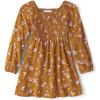 The Children’s Place Baby Girls’ Floral Smocked Dress(Honey Comb)