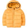The Children’s Place Baby and Toddler Boys’ Medium Weight Wind-Resistant, Water-Resistant Puffer Jacket(Tuscan Sun)
