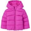 The Children’s Place Baby and Toddler Girls’ Medium Weight Wind-Resistant, Water-Resistant Puffer Jacket(Echanted Pink)