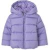 The Children’s Place Baby and Toddler Girls’ Medium Weight Wind-Resistant, Water-Resistant Puffer Jacket(Lavender)