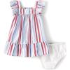 The Children’s Place Baby-Girls and Newborn Sleeveless Casual Dress(Red White and Blue Stripe)