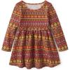 The Children’s Place Baby-Girls and Toddler Skater Dress, Long Sleeve(Dark Earth)