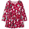 The Children’s Place Baby-Girls and Toddler Skater Dress, Long Sleeve(Holiday Joy)
