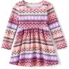 The Children’s Place Baby-Girls and Toddler Skater Dress, Long Sleeve(Pink Glow)