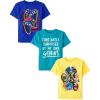 The Children’s Place Boys Short Sleeve Graphic T-Shirt 3-Pack(Controllers/Genius/Biker)