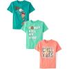 The Children’s Place Boys Short Sleeve Graphic T-Shirt 3-Pack(Ice Cream Cone/Donut/Chill Vibes)