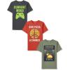 The Children’s Place Boys Short Sleeve Graphic T-Shirt 3-Pack(Tuesday Forecast/Pizza/Current Mood)