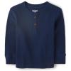 The Children’s Place Boys and Toddler Long Sleeve Thermal Henley Shirt(Tidal)