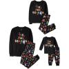 The Children’s Place Family Matching, Christmas and Holiday Pajama Sets, Cotton(Black Glow)