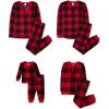 The Children’s Place Family Matching, Plaid Waffle 2 Piece Pajama Sets(Red Buffalo Plaid)