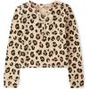 The Children’s Place Girls Basic Long Sleeve Thermal Henley Tops(Cheetah Print)