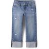The Children’s Place Girls’ Button Front Super Skinny Jeans(90s Valley Wash Ankle Cuff)