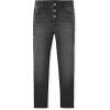 The Children’s Place Girls’ Button Front Super Skinny Jeans(Black Wash)