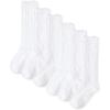 The Children’s Place Girls Knee Socks Variety Pack(White 6-pack)