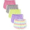 The Children’s Place Girls’ Knit Dolphin Shorts(Pink Mulit Color 5-pack)