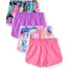 The Children’s Place Girls’ Knit Dolphin Shorts(Pink Tropic 4-pack)