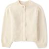 The Children’s Place Girls’ Long Sleeve Knit Button Front Cardigan(White Daisy Jewel)