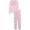 The Children’s Place Girls’ Long Sleeve Top and Pants Pajama Sets(Unicorn Sparkle Pink)