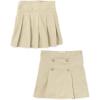 The Children’s Place Girl’s Pleated/Button Skort(Sandy 2-pack)