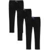 The Children’s Place Girls Ponte Knit Pull on Jeggings(Black 3-pack)