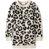 The Children’s Place Girls Puff Sleeve Dress, Long Sleeve(Leopard)