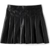 The Children’s Place Girls’ Pull on Dressy Skirts(Black Faux Leather)