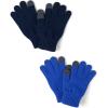 The Children’s Place Unisex Kids Winter Knit Stretchy Texting Kids Gloves(Navy/Blue 2-pack)