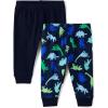 The Children’s Place and Newborn Jogger Bottoms(Dino/Navy 2-pack)