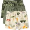 The Children’s Place and Newborn Jogger Bottoms(Safari 3-pack)