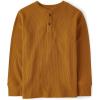 The Children’s Place boys Long Sleeve Thermal Henley Shirt(Honey Comb)