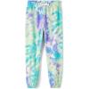 The Children’s Place girls Knit Active Sweatpants(Green Glow Tie Dye)