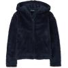 The Children’s Place girls Long Sleeve Sherpa Zip-up Hoodie(Tidal)