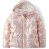 The Children’s Place girls Medium Weight Lined Puffer Jacket, Wind-resistant, Water-resistant(Pink)