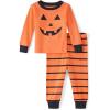 The Children’s Place unisex-baby And Kids, Sibling Matching, Holiday Pajama Sets, Cotton(Pumpkin 2 Piece)