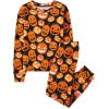 The Children’s Place unisex-baby And Kids, Sibling Matching, Holiday Pajama Sets, Cotton(Pumpkin Allover)