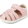 The Children’s Place unisex-baby And Newborn First Steps Sandals(Lt Pink Fisherman)