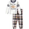 The Children’s Place unisex-baby Family Matching, Football Pajama Sets, Cotton(Tis the Season)